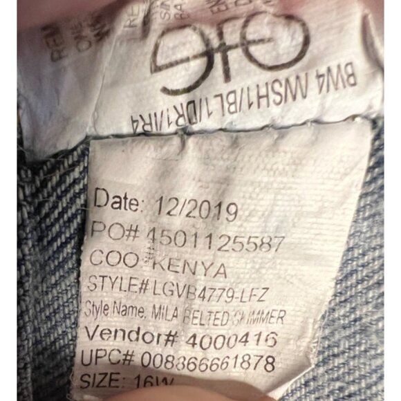 Gloria Vanderbilt capris 16 stretch blue denim comfortable summer flaw - Picture 12 of 15